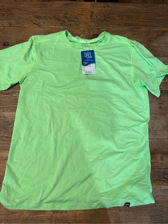 Brooks Other - Brooks Men's Luxe Short-Sleeve Crew Tee - Neon Lime